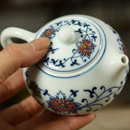 Creative lovely small teapot 150ML ceramic tea pot hand-painted blue-and-white porcelain teapot kung fu tea set