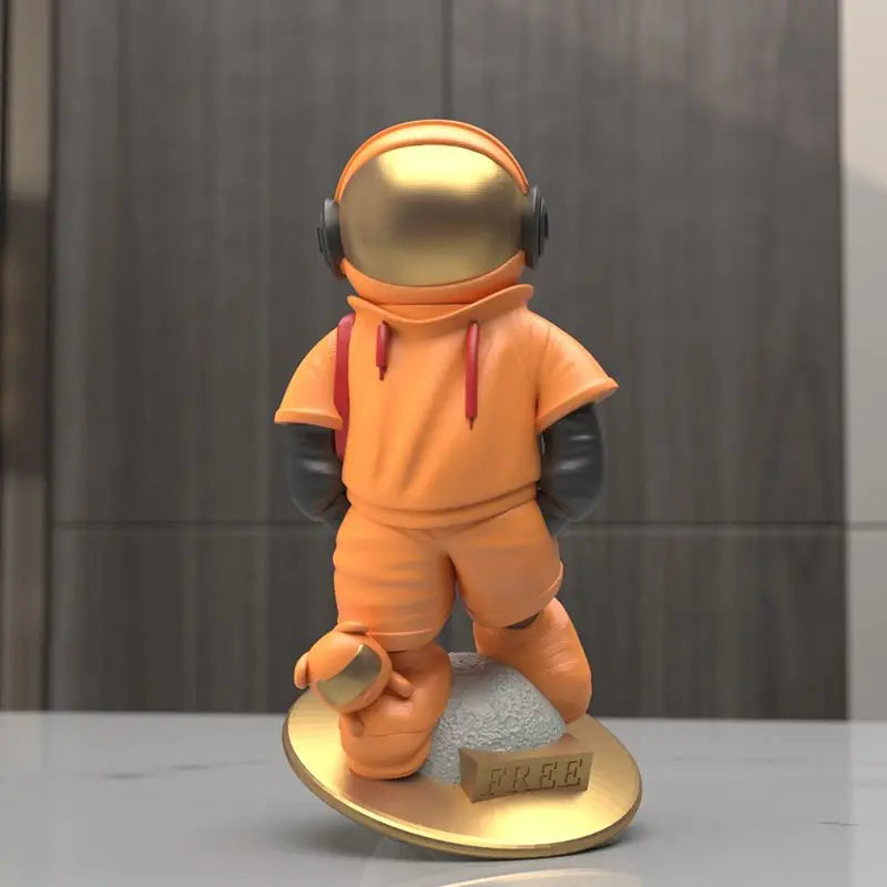 Creativity Space Astronaut Car Ornament Micro Landscape Bonsai Decoration Desktop Creative Trinket Home Accessories Figurines