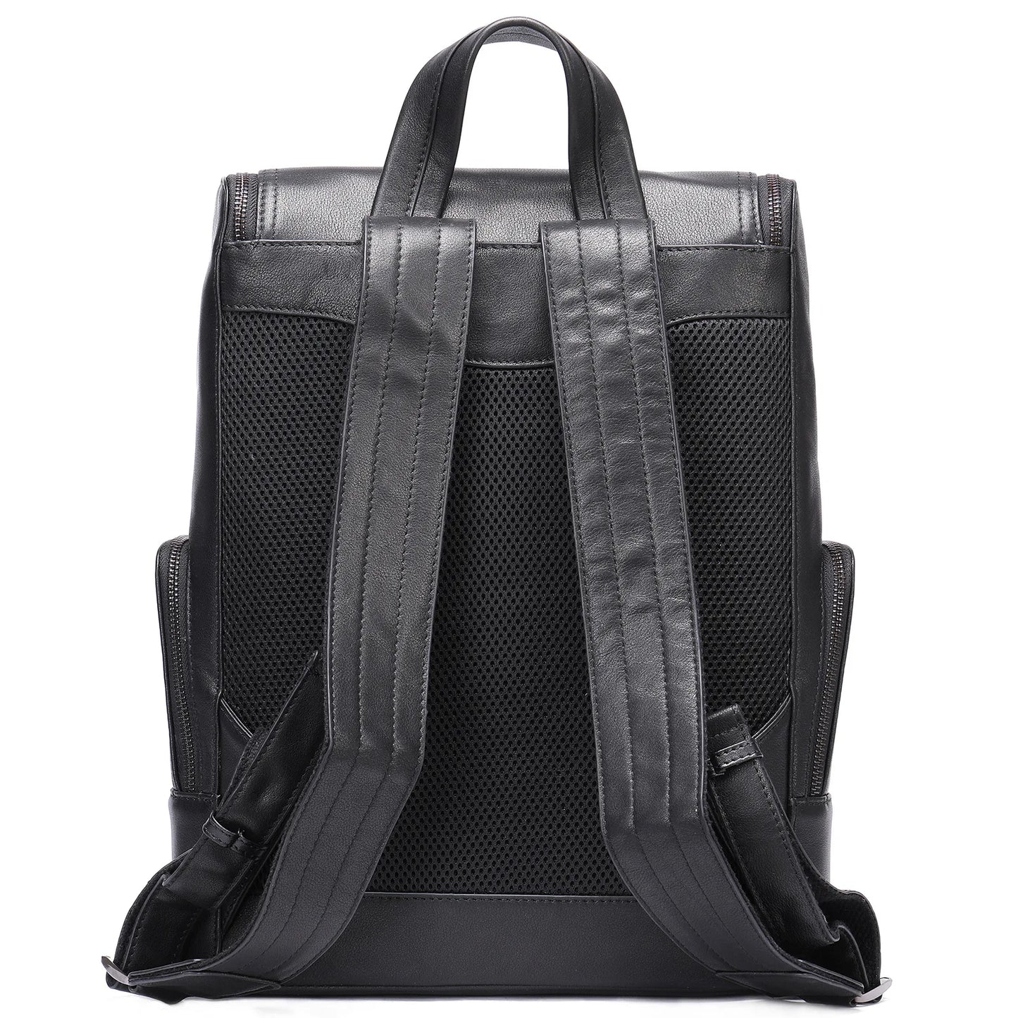 Crocodile Print Men's Leather Backpack Business Computer Backpack Cow Leather Crocodile Pattern Traveling Backpacks