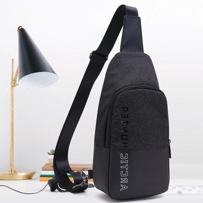 Cross Bag Fashion Casual Messenger Travel Letter Wallet Multifunction Men's Chest Bags Waterproof Shoulder Sling Man Backpacks