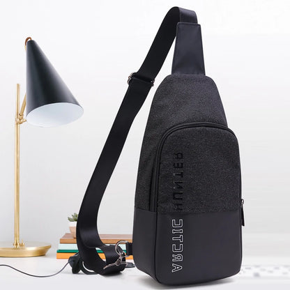 Cross Bag Fashion Casual Messenger Travel Letter Wallet Multifunction Men's Chest Bags Waterproof Shoulder Sling Man Backpacks