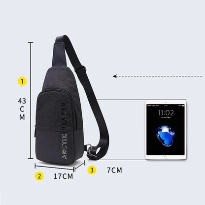 Cross Bag Fashion Casual Messenger Travel Letter Wallet Multifunction Men's Chest Bags Waterproof Shoulder Sling Man Backpacks