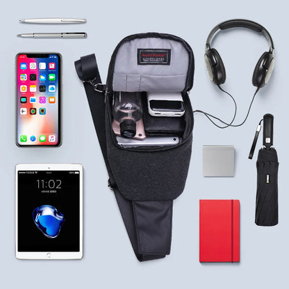 Cross Bag Fashion Casual Messenger Travel Letter Wallet Multifunction Men's Chest Bags Waterproof Shoulder Sling Man Backpacks