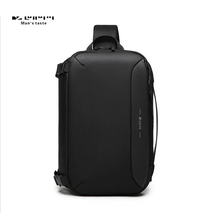 Cross chest bag for men Shoulder Bag USB Charging Cross Body Bag Business Travel Messenger Pack Oxford Handbag For Male