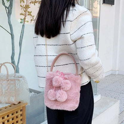 Crossbody Bag Large Capacity Tote Bags Bucket Bags Versatile Handbag Chain Bag