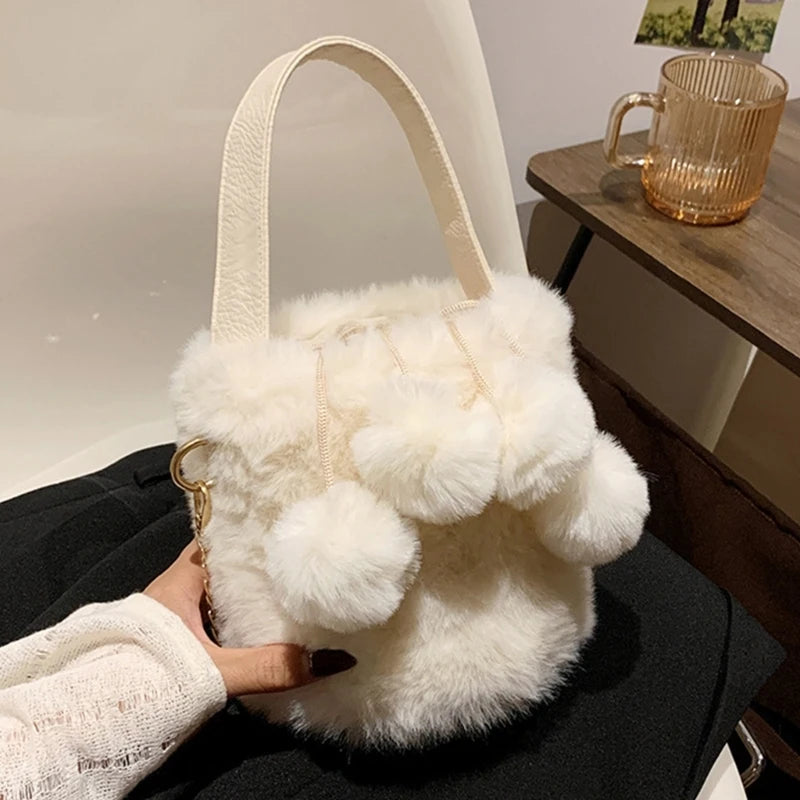 Crossbody Bag Large Capacity Tote Bags Bucket Bags Versatile Handbag Chain Bag