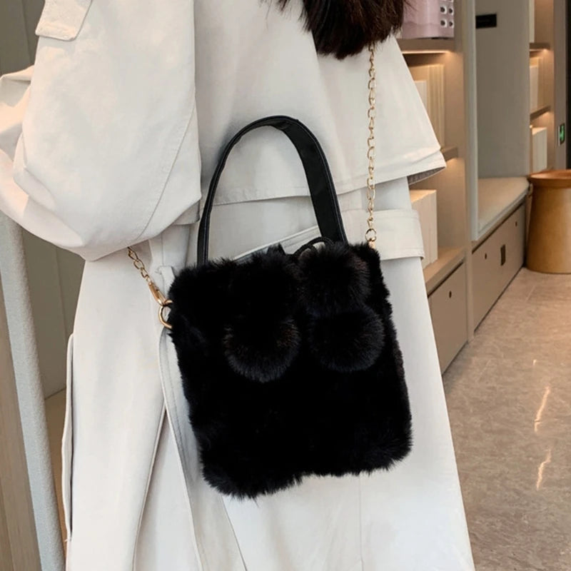 Crossbody Bag Large Capacity Tote Bags Bucket Bags Versatile Handbag Chain Bag