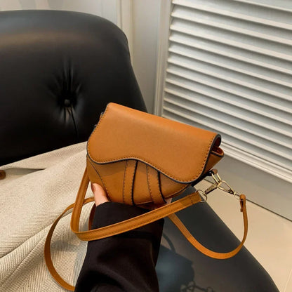 Crossbody Bag Trendy Saddle Bag 2024 New Simple Shoulder Bag Women Handbags Purse Luxury Designer Handbag