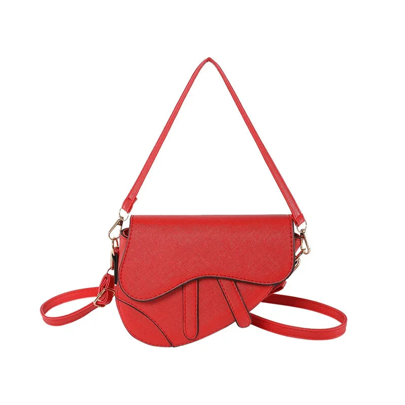 Crossbody Bag Trendy Saddle Bag 2024 New Simple Shoulder Bag Women Handbags Purse Luxury Designer Handbag