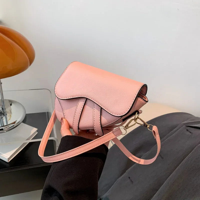 Crossbody Bag Trendy Saddle Bag 2024 New Simple Shoulder Bag Women Handbags Purse Luxury Designer Handbag