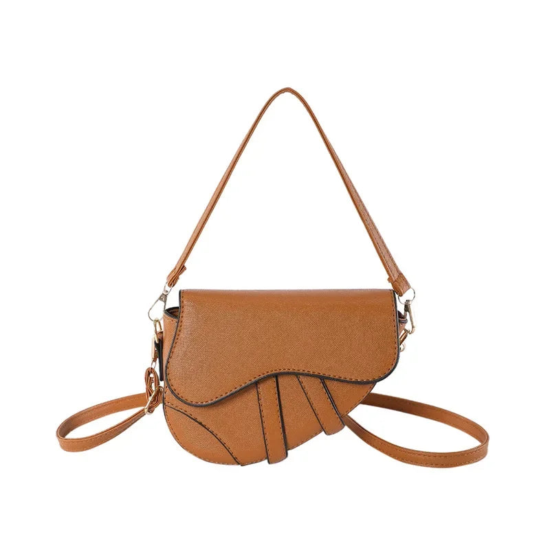 Crossbody Bag Trendy Saddle Bag 2024 New Simple Shoulder Bag Women Handbags Purse Luxury Designer Handbag