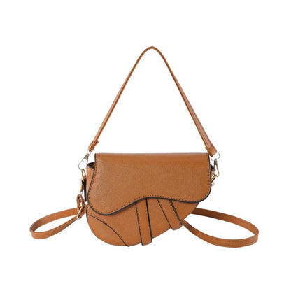Crossbody Bag Trendy Saddle Bag 2024 New Simple Shoulder Bag Women Handbags Purse Luxury Designer Handbag