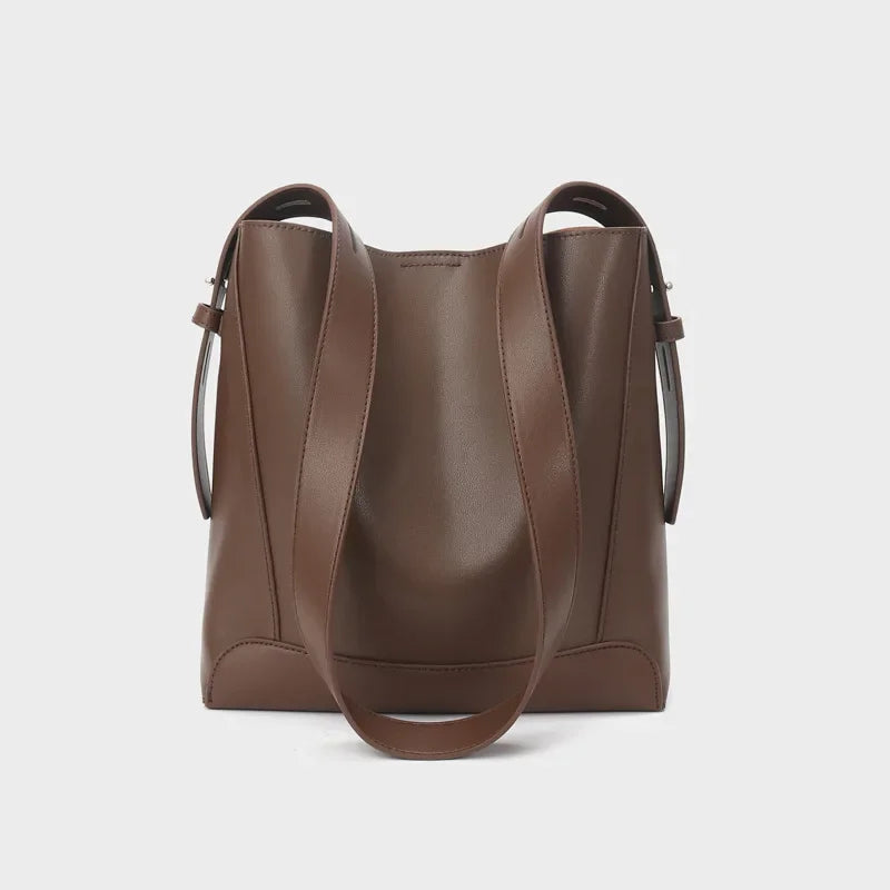 Crossbody Bag, Versatile, High-end Women's Bag, Genuine Leather Shoulder Bags, Large Capacity Bucket Bag Luxury Designer Handbag