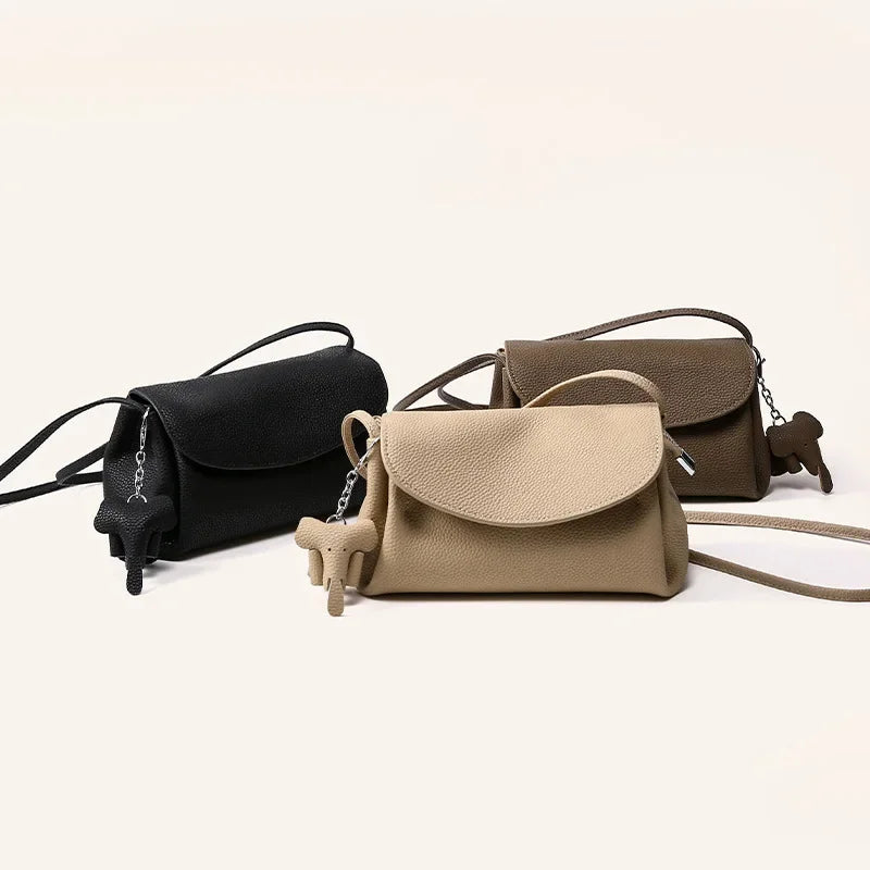 Crossbody Bags Women's Bag 2024 New Mini Genuine Leather Soft Leather Bag Luxury Bag  Designer Bags Luxury Lychee Pattern