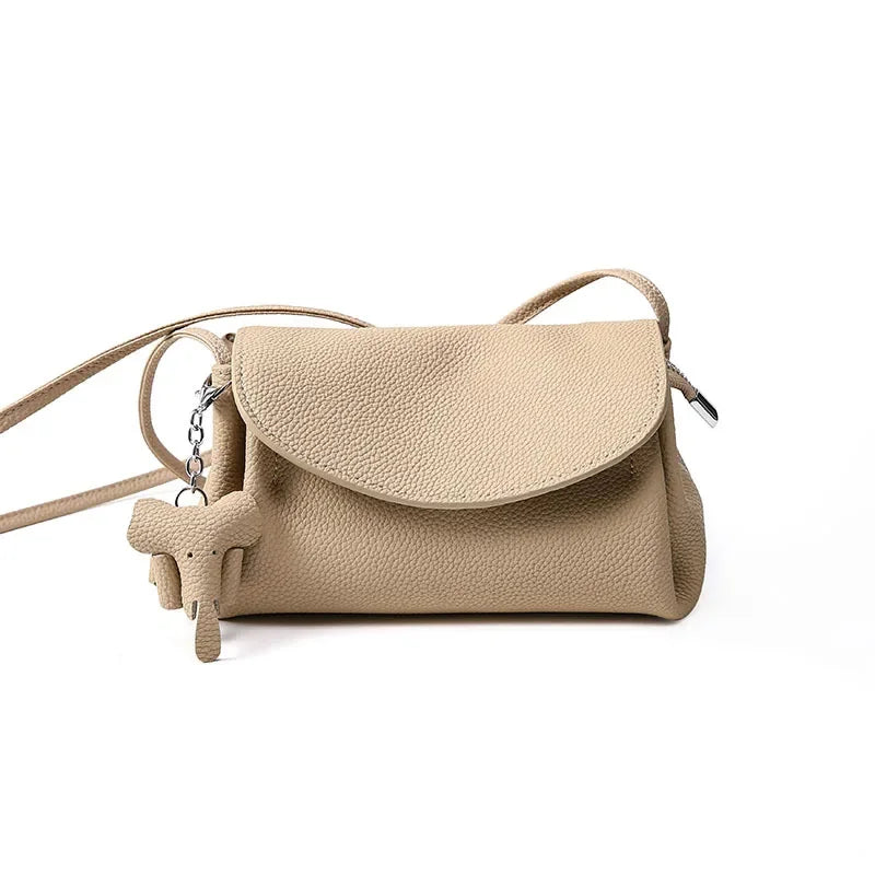 Crossbody Bags Women's Bag 2024 New Mini Genuine Leather Soft Leather Bag Luxury Bag  Designer Bags Luxury Lychee Pattern