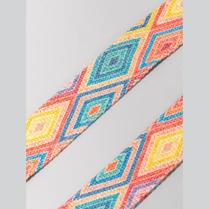 Crossbody Bucket Bohemian Ethnic Style For Women 2024 Printed New Canvas Commuter Travel Vacation Bag
