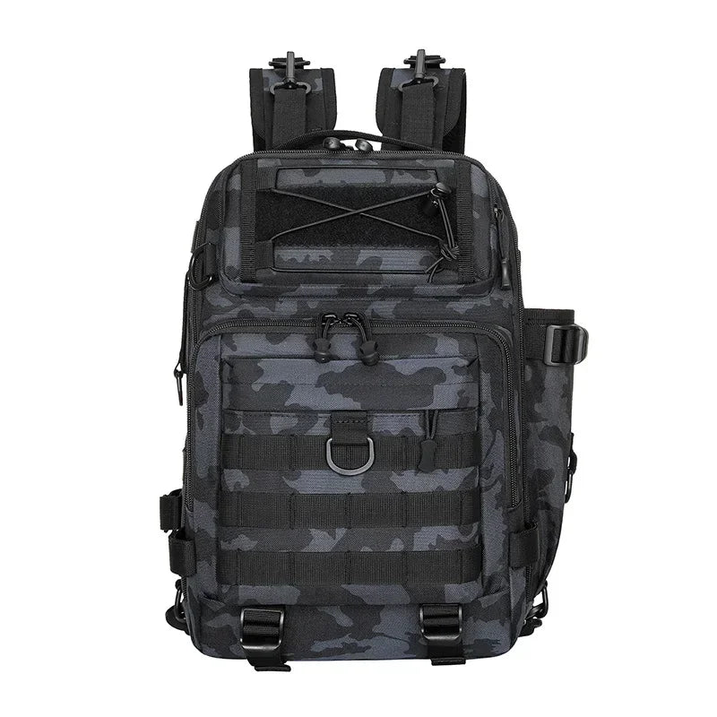 Crossbody Multifunction Fishing Bag Waterproof Tactical Backpack Climbing Outdoor Shoulder Sports Chest Bag for Men Women New