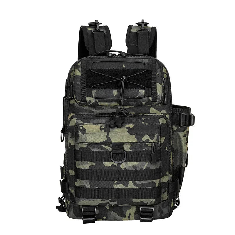 Crossbody Multifunction Fishing Bag Waterproof Tactical Backpack Climbing Outdoor Shoulder Sports Chest Bag for Men Women New