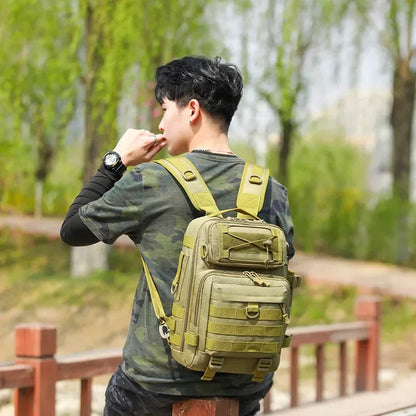 Crossbody Multifunction Fishing Bag Waterproof Tactical Backpack Climbing Outdoor Shoulder Sports Chest Bag for Men Women New