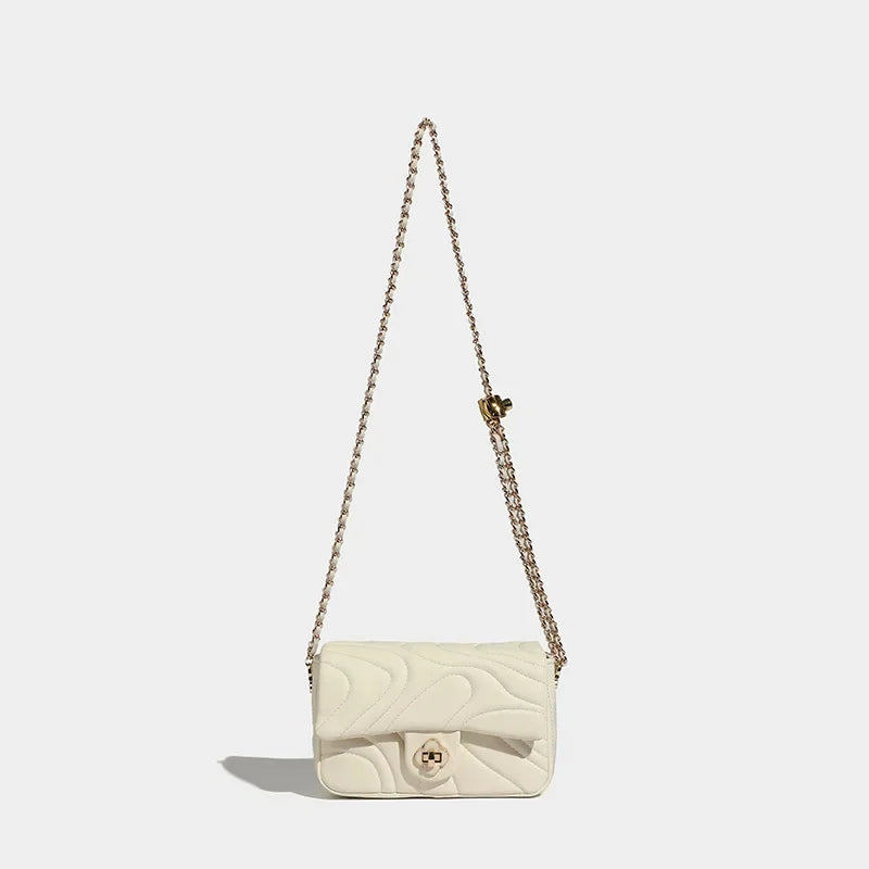 Crossbody Versatile Ins Women's 2024 Spring and Summer Fashion Chain Pink Shoulder Small Square Bag