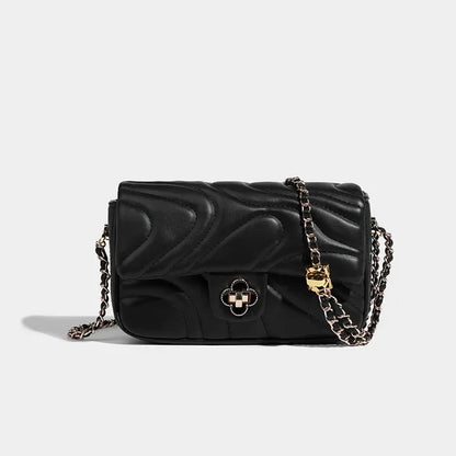 Crossbody Versatile Ins Women's 2024 Spring and Summer Fashion Chain Pink Shoulder Small Square Bag