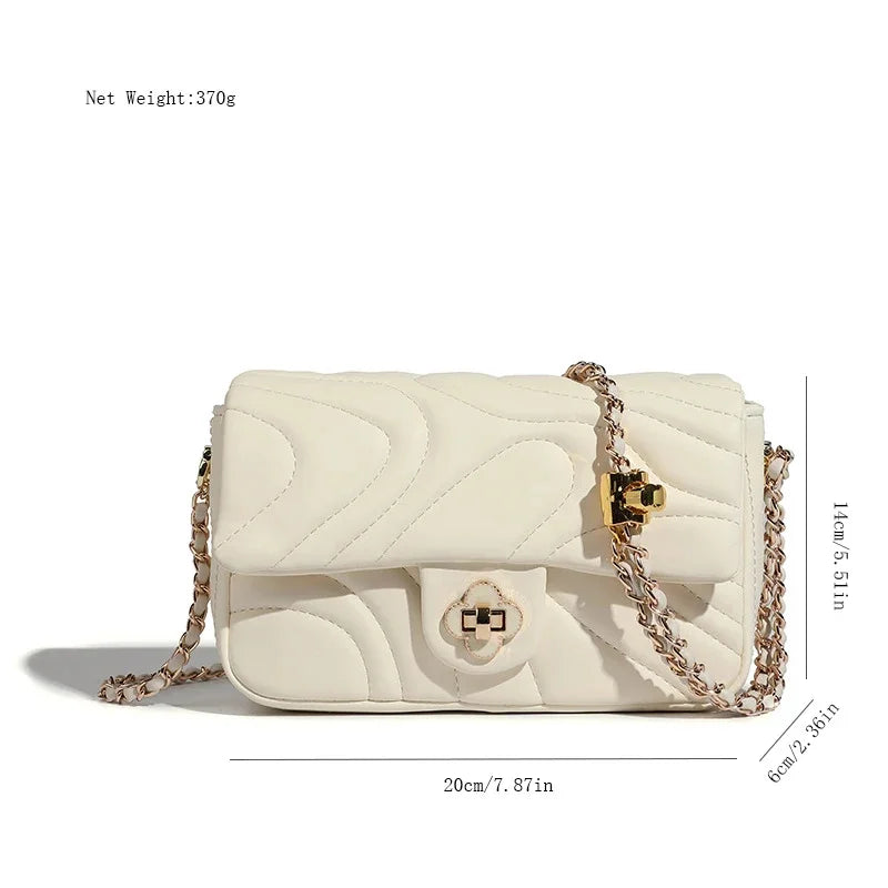 Crossbody Versatile Ins Women's 2024 Spring and Summer Fashion Chain Pink Shoulder Small Square Bag