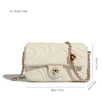Crossbody Versatile Ins Women's 2024 Spring and Summer Fashion Chain Pink Shoulder Small Square Bag