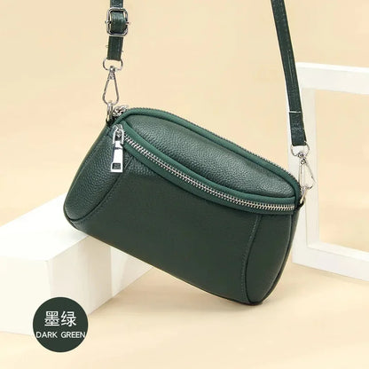 Crossbody for Women Fashion Sling Shoulder Bag Genuine Leather Causal Women's Commuting Satchel Bags Cross Body Purse