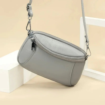 Crossbody for Women Fashion Sling Shoulder Bag Genuine Leather Causal Women's Commuting Satchel Bags Cross Body Purse