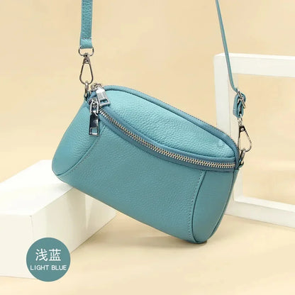 Crossbody for Women Fashion Sling Shoulder Bag Genuine Leather Causal Women's Commuting Satchel Bags Cross Body Purse