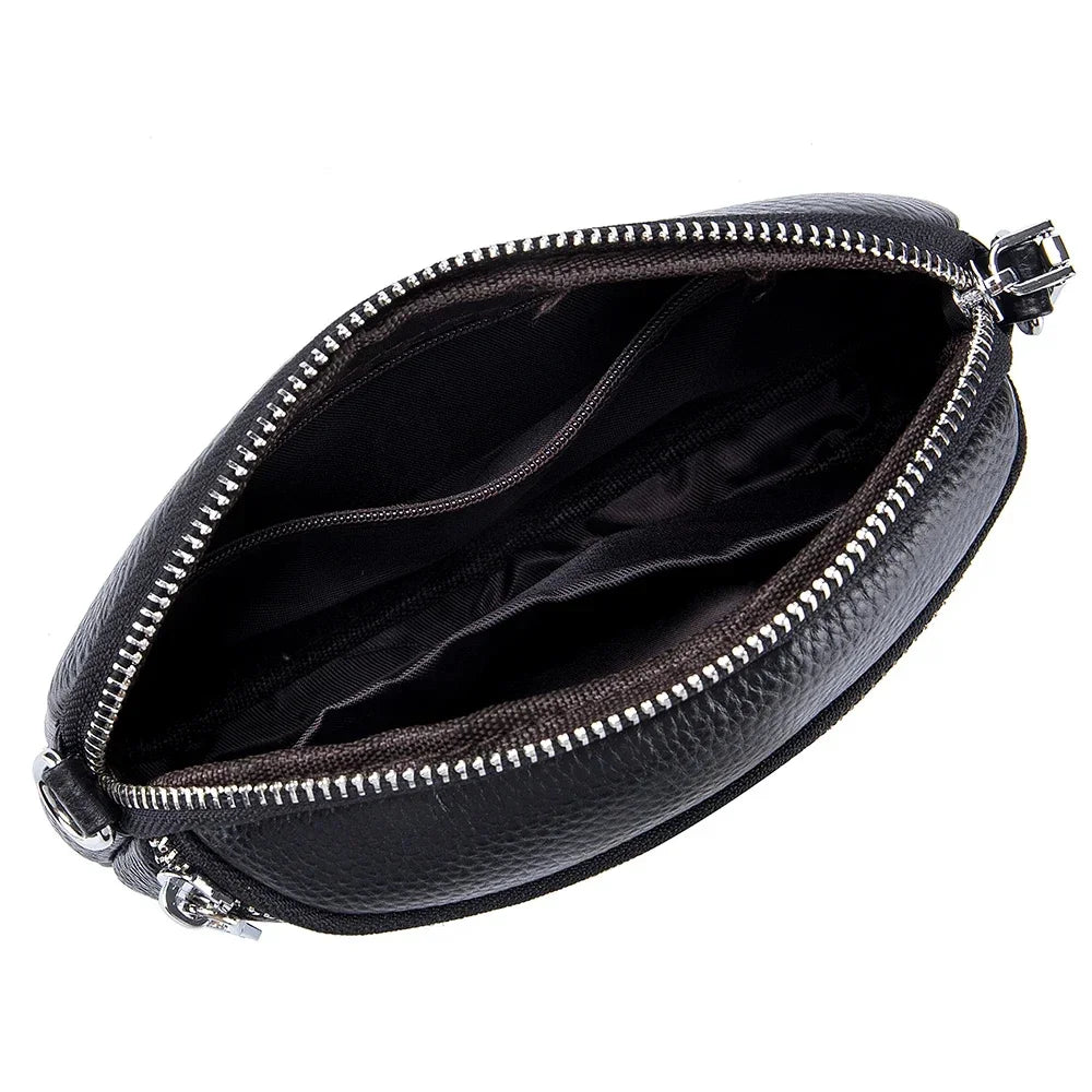 Crossbody for Women Fashion Sling Shoulder Bag Genuine Leather Causal Women's Commuting Satchel Bags Cross Body Purse