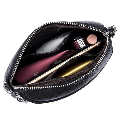 Crossbody for Women Fashion Sling Shoulder Bag Genuine Leather Causal Women's Commuting Satchel Bags Cross Body Purse