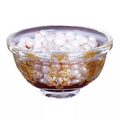 Crystal Auspicious Water Bowl Tibetan Buddhism for The Cup of Water Cup Buddha Supply Bowl Single 8/9cm