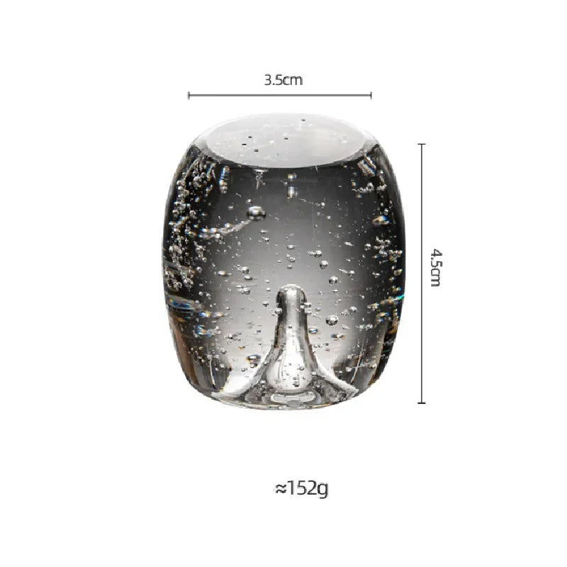 Crystal Glass Line Incense Holder Seat Aromatherapy Furnace Teapot Lid Stand Household Kung Fu Tea Set Supplies Tea Ceremony