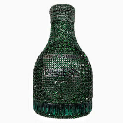 Crystal Handbags Lady Gold Rhinestones Evening Bags For Bridal Stones Bottle Cheer Clutches Bags Wedding Party