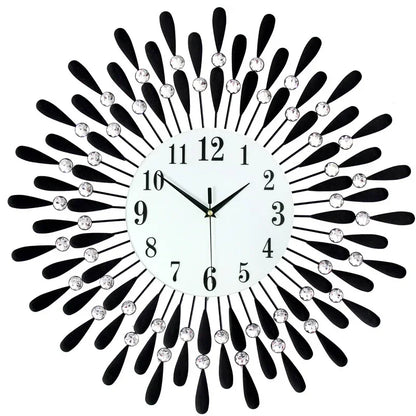 Crystal Sun Modern Style Silent Wall Clock 38X38cm, 2020 New Product Living Room Office Home Wall Decoration