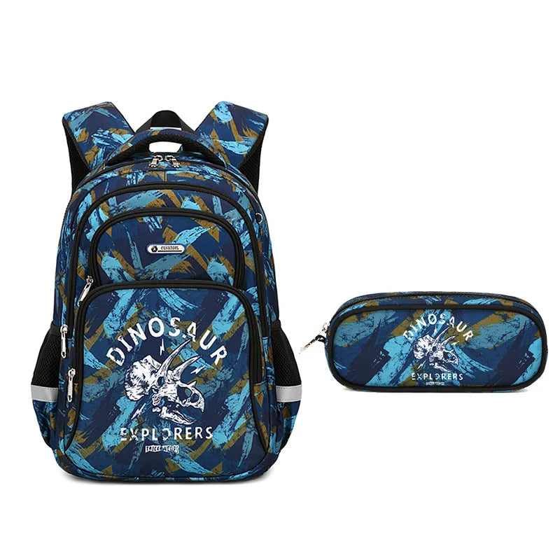 Cusangel School Backpack Set Large Capacity School Bag For Kids Boy Dinosaur Anime Backpack Cartoon Unicorn Backpack Cartoon Bag