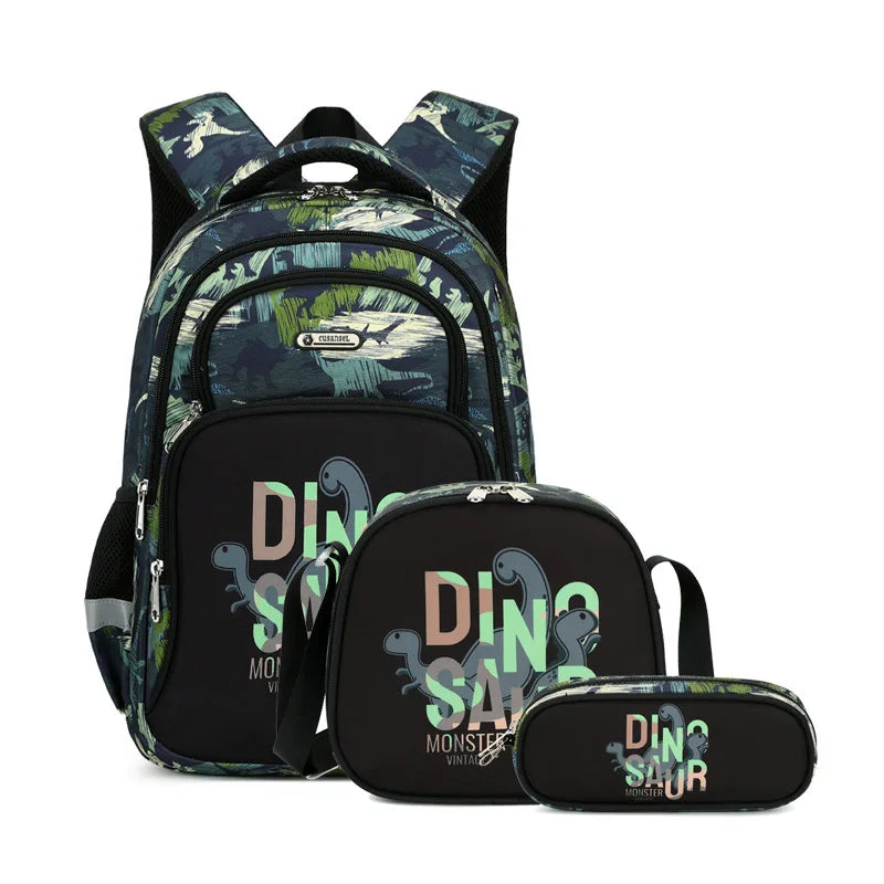 Cusangel School Backpack Set Large Capacity School Bag For Kids Boy Dinosaur Anime Backpack Cartoon Unicorn Backpack Cartoon Bag