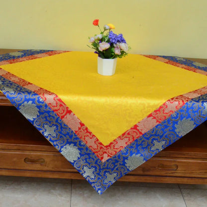 Custom size 190*130 CM # Tibet Nepal family home Buddhism Temple Auspicious Embroidery Buddha statue Altar cover Table cloth