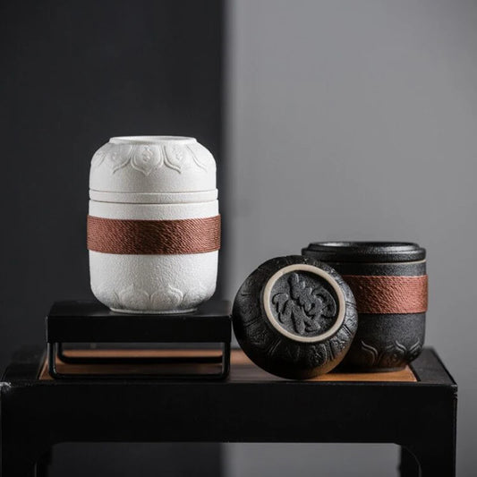 Customize Chinese Kung Fu Tea Set Ceramic Portable Teapot Set Outdoor Travel Gaiwan Tea Cups of Tea Ceremony Teacup Fine Gifts