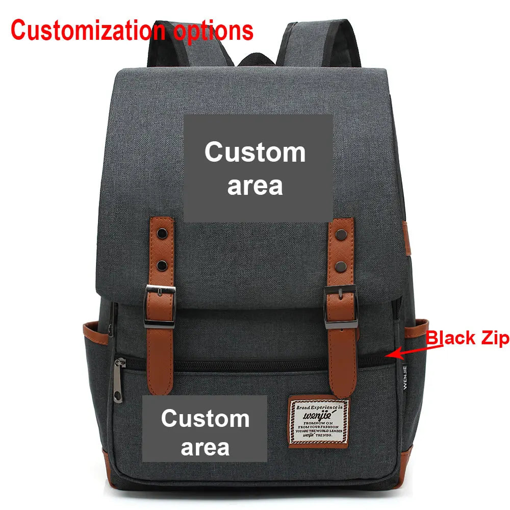 Customized Custom Made Logo Number Team Name Buckle Children School bag Teenagers Student Schoolbags Women Bagpack Men Backpack