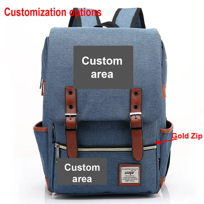 Customized Custom Made Logo Number Team Name Buckle Children School bag Teenagers Student Schoolbags Women Bagpack Men Backpack