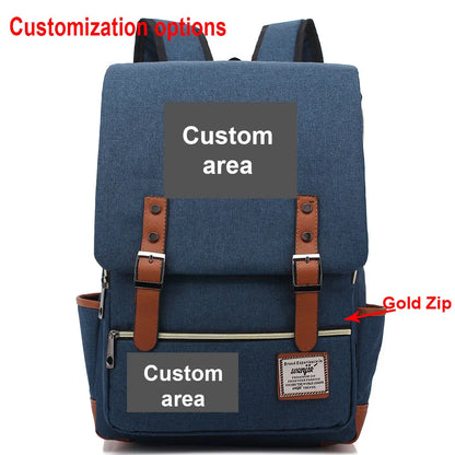Customized Custom Made Logo Number Team Name Buckle Children School bag Teenagers Student Schoolbags Women Bagpack Men Backpack