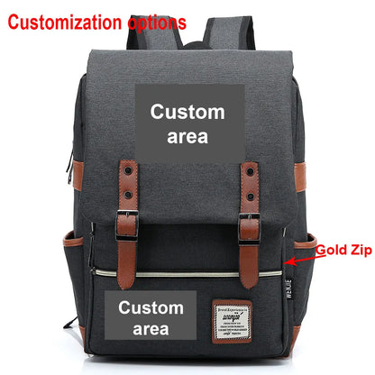 Customized Custom Made Logo Number Team Name Buckle Children School bag Teenagers Student Schoolbags Women Bagpack Men Backpack