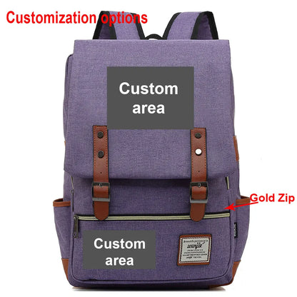 Customized Custom Made Logo Number Team Name Buckle Children School bag Teenagers Student Schoolbags Women Bagpack Men Backpack