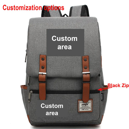 Customized Custom Made Logo Number Team Name Buckle Children School bag Teenagers Student Schoolbags Women Bagpack Men Backpack