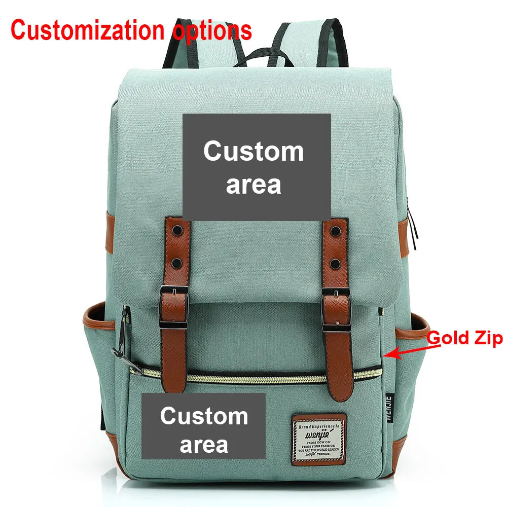 Customized Custom Made Logo Number Team Name Buckle Children School bag Teenagers Student Schoolbags Women Bagpack Men Backpack