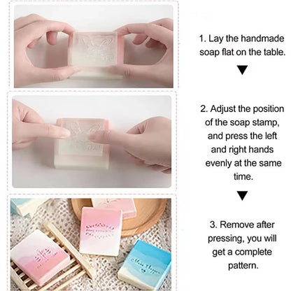 Customized Custom Soap Stamp Mold Sealing Seals For Diy Handmade Soap Making Supplies Tools Plants Tree Flower Pattern