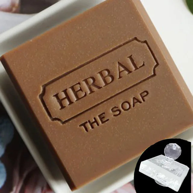 Customized Custom Soap Stamp Mold Sealing Seals For Diy Handmade Soap Making Supplies Tools Plants Tree Flower Pattern