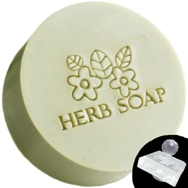 Customized Custom Soap Stamp Mold Sealing Seals For Diy Handmade Soap Making Supplies Tools Plants Tree Flower Pattern